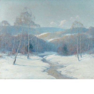 Lot 325 - Ernest Albert American, 1857-1946 A Cold Day...