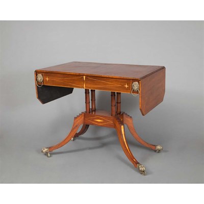 Lot 248 - Regency Style Mahogany Sofa Table Height 28...