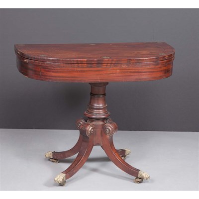 Lot 390 - Classical Style Marquetry Inlaid Fold-Over...