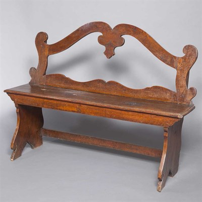 Lot 233 - Italian Baroque Walnut Bench 18th Century and...