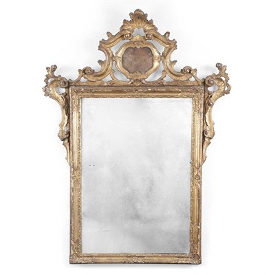 Lot 430 - Italian Rococo Gilt-Wood Mirror 18th/19th...