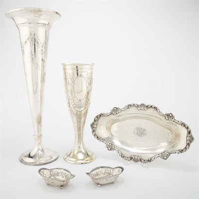 Lot 266 - Group of Five Sterling Silver Table Articles...