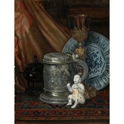 Lot 36 - European School 20th Century Still Life on a...