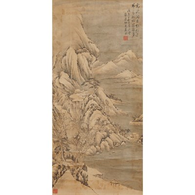 Lot 518 - Attributed to Xi Gang (1746-1803) Hanging...