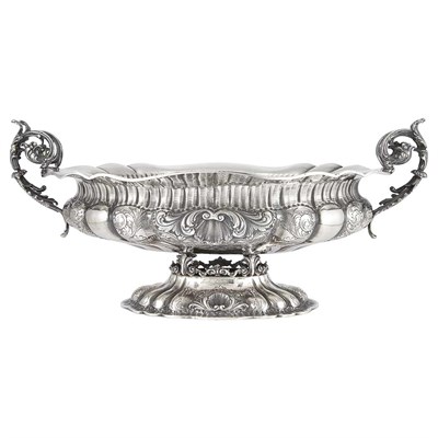 Lot 191 - Italian Silver Center Bowl Of oval form with...