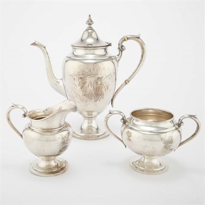 Lot 261 - Gorham Sterling Silver Three-Piece Coffee...