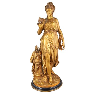 Lot 226 - French Gilt-Bronze Figure of a Classical Woman...