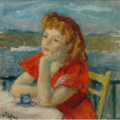 Lot 83 - Robert Philipp American, 1895-1981 Girl Seated...