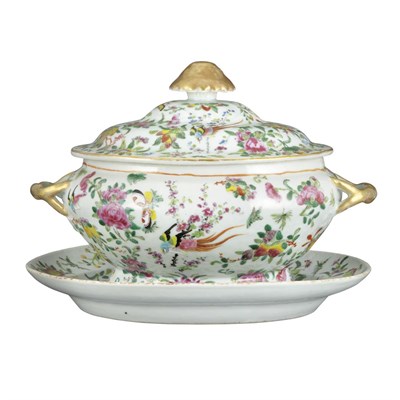 Lot 204 - Chinese Export Famille Rose Porcelain Covered...