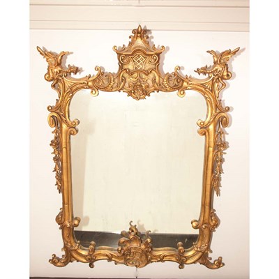 Lot 270 - George II Style Gilt-Wood Mirror Height 38...
