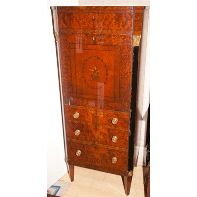 Lot 257 - Continental Neoclassical Style Burl-Wood...