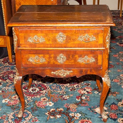 Lot 249 - Louis XV Style Gilt-Metal Mounted Mahogany and...