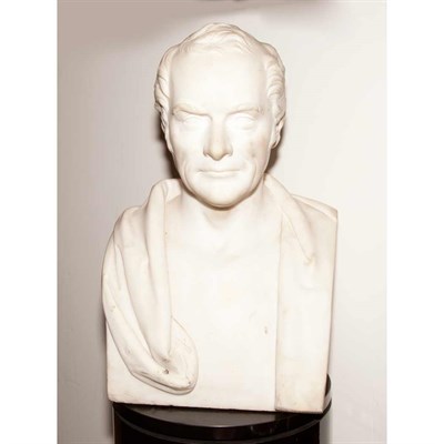 Lot 343 - Marble Bust of a Gentleman Neville Northey...
