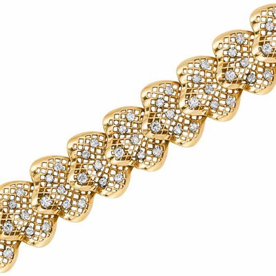 Lot 432 - Gold and Diamond Bracelet, Ruser