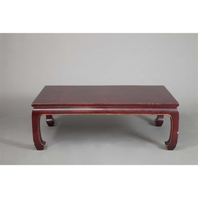 Lot 432 - Chinese Lacquered Low Table Height 16 inches,...
