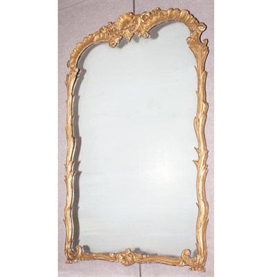 Lot 244 - Louis XV Style Gilt-Wood Mirror Height 48...
