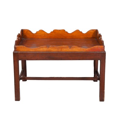 Lot 242 - Georgian Mahogany Tray on Stand Height 22...