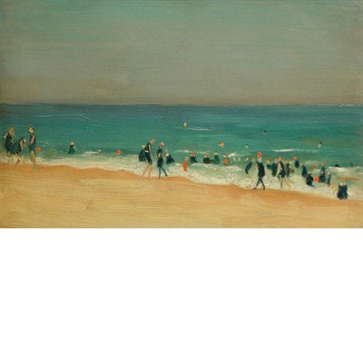 Lot 1142 - American School 20th Century Swimmers at the...