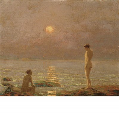 Lot 1099 - Attributed to Edward Henry Potthast Bathers by...