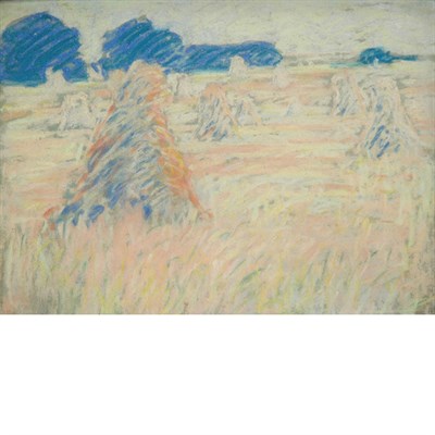 Lot 1062 - 20th Century School Haystacks Signed...