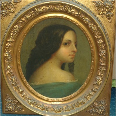 Lot 1125 - American School 19th Century Portrait of a...
