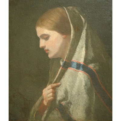 Lot 1020 - Attributed to William Page Italian Peasant...