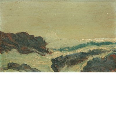 Lot 1144 - Attributed to George Luks Wave Study, Prouts...