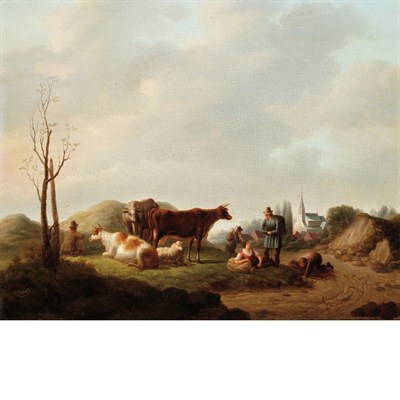 Lot 11 - Christoffel Wust Dutch, 1801-1853 Travelers...