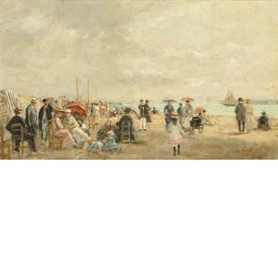 Lot 52 - Francois Gall French, 1912-1987 Beach in...