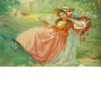 Lot 57 - Jean Lefort French, b. 1948 Young Woman...