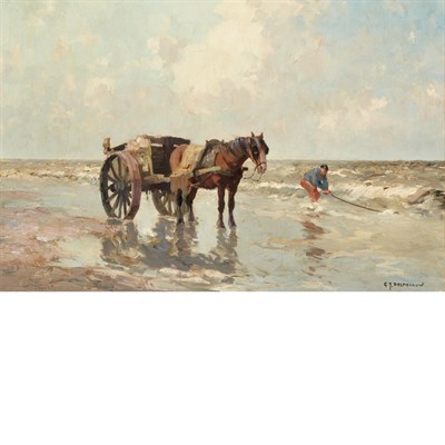 Lot 27 - GJ Delfgauw Dutch, 20th Century Clam Digging...