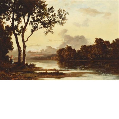 Lot 18 - Leon Richet French, 1847-1907 The Return Home...