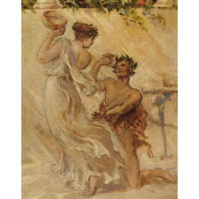 Lot 1027 - Attributed to James Carroll Beckwith Maenad...