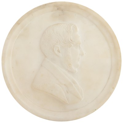 Lot 1130 - Attributed to Salathiel Ellis Bust Profile of...