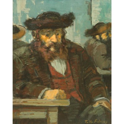 Lot 48 - Tully Filmus American, 1903-1998 Seated Man...