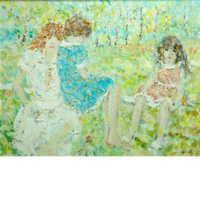 Lot 95 - Kurt Polter American, b. 1914 Three Girls...