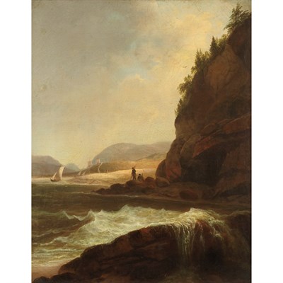 Lot 1003 - Alvan Fisher American, 1792-1863 Figures by a...