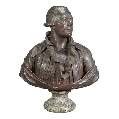 Lot 264 - Terracotta Bust of the Actor Dumont In the...