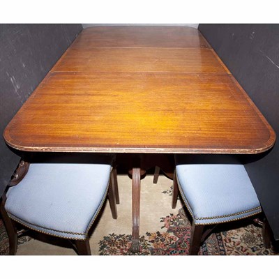 Lot 278 - Georgian Style Mahogany Double-Pedestal Dining...