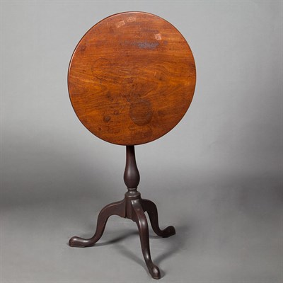 Lot 288 - Chippendale Mahogany Tilt-Top Tripod Table...
