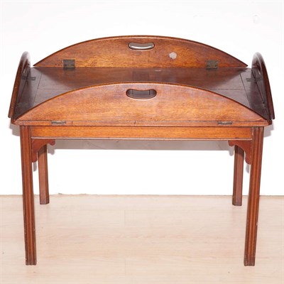 Lot 268 - Georgian Style Mahogany Butler's Tray Table...