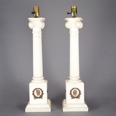Lot 85 - Pair of Neoclassical Style Gilt and...