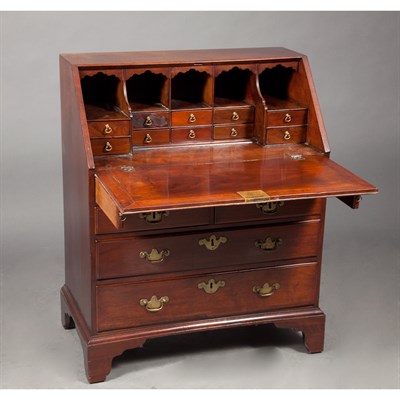 Lot 262 - George III Mahogany Slant Front Desk Last...