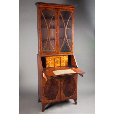 Lot 166 - George III Inlaid Mahogany and Satinwood...