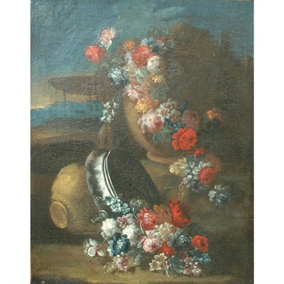 Lot 71 - Italian School 18th Century Floral Still Life...