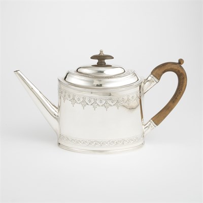 Lot 285 - George III Silver Coffee Pot Peter, Ann &...