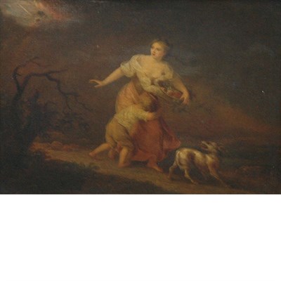 Lot 1006 - French School 19th Century The Storm Oil on...