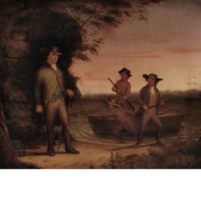 Lot 1014 - Otis A. Bullard American, 1816-1853 Landing...