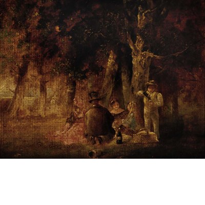 Lot 1013 - American School 19th Century The Picnic...