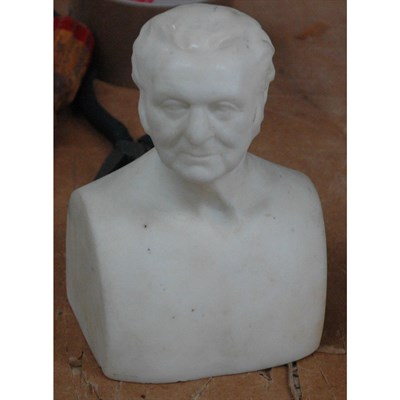 Lot 1045 - American School 19th Century Portrait Bust of...